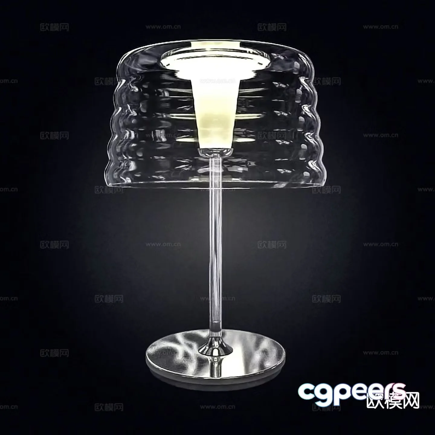 Modern indoor table lamp 3d model