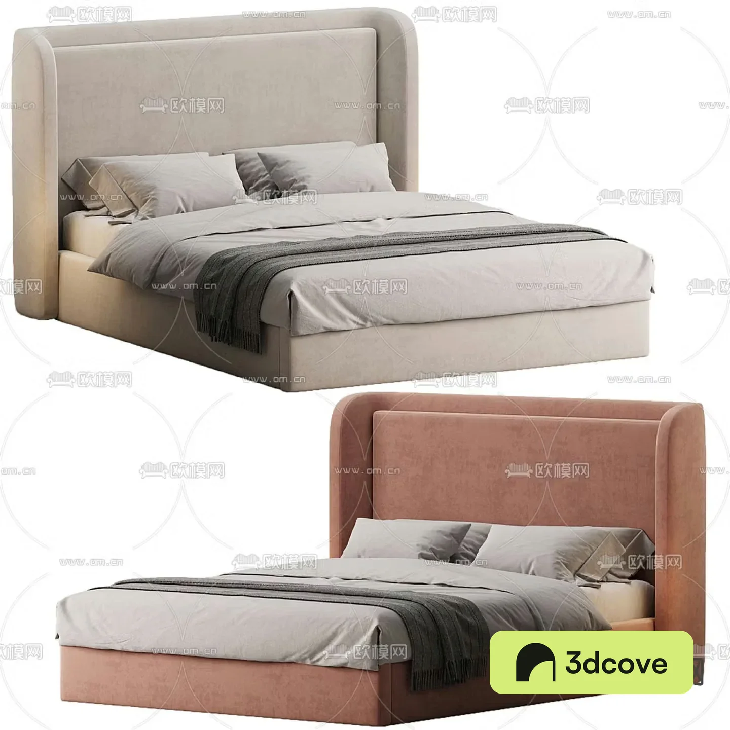 Modern double bed