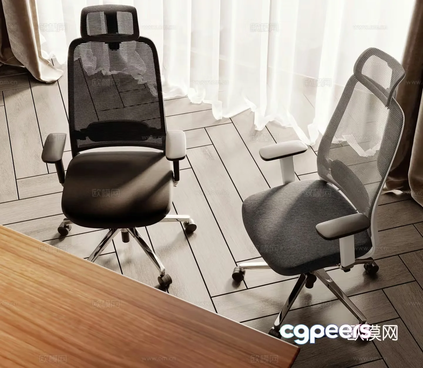 Modern office chair 3d model
