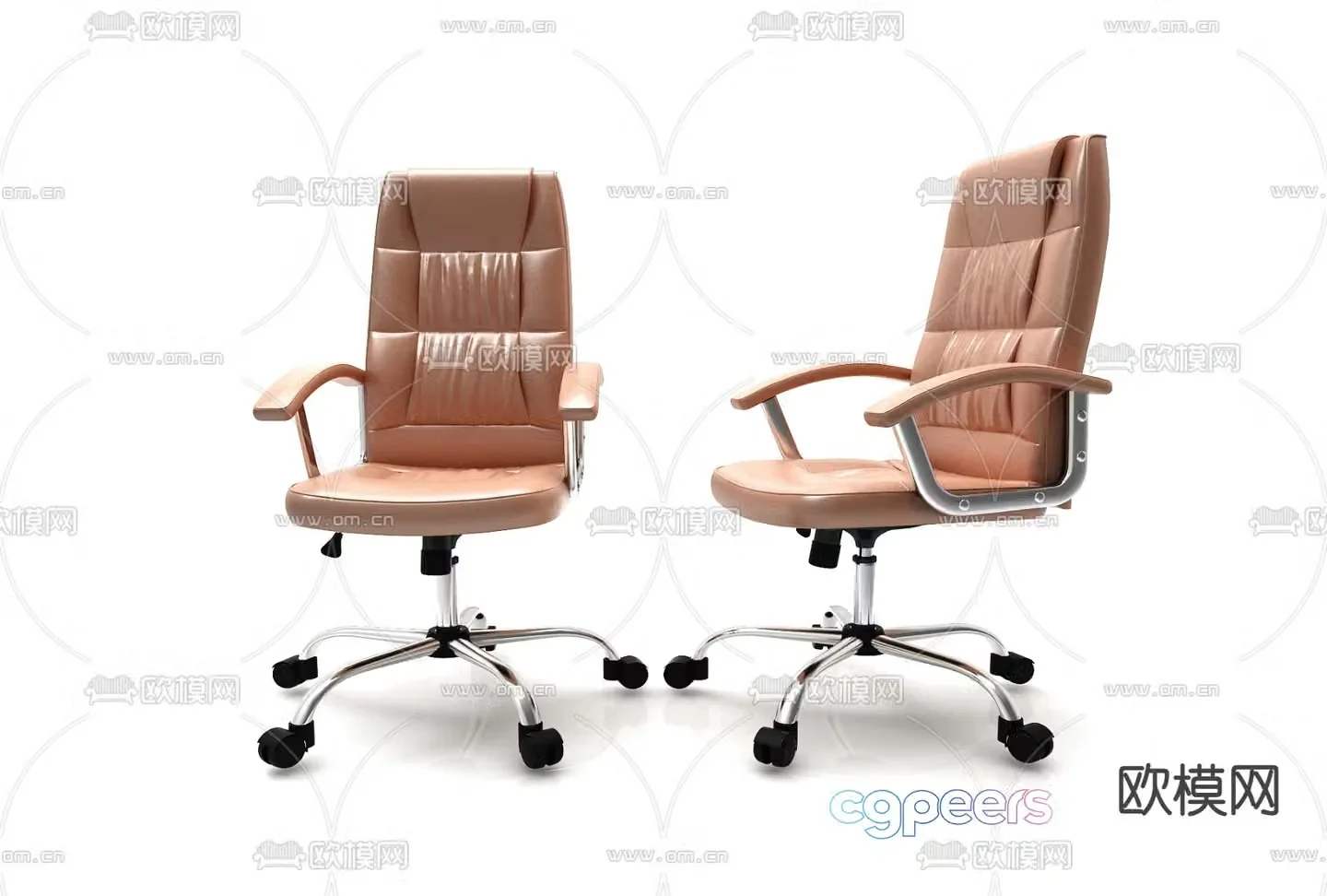Modern single chair office chair training chair 3d model