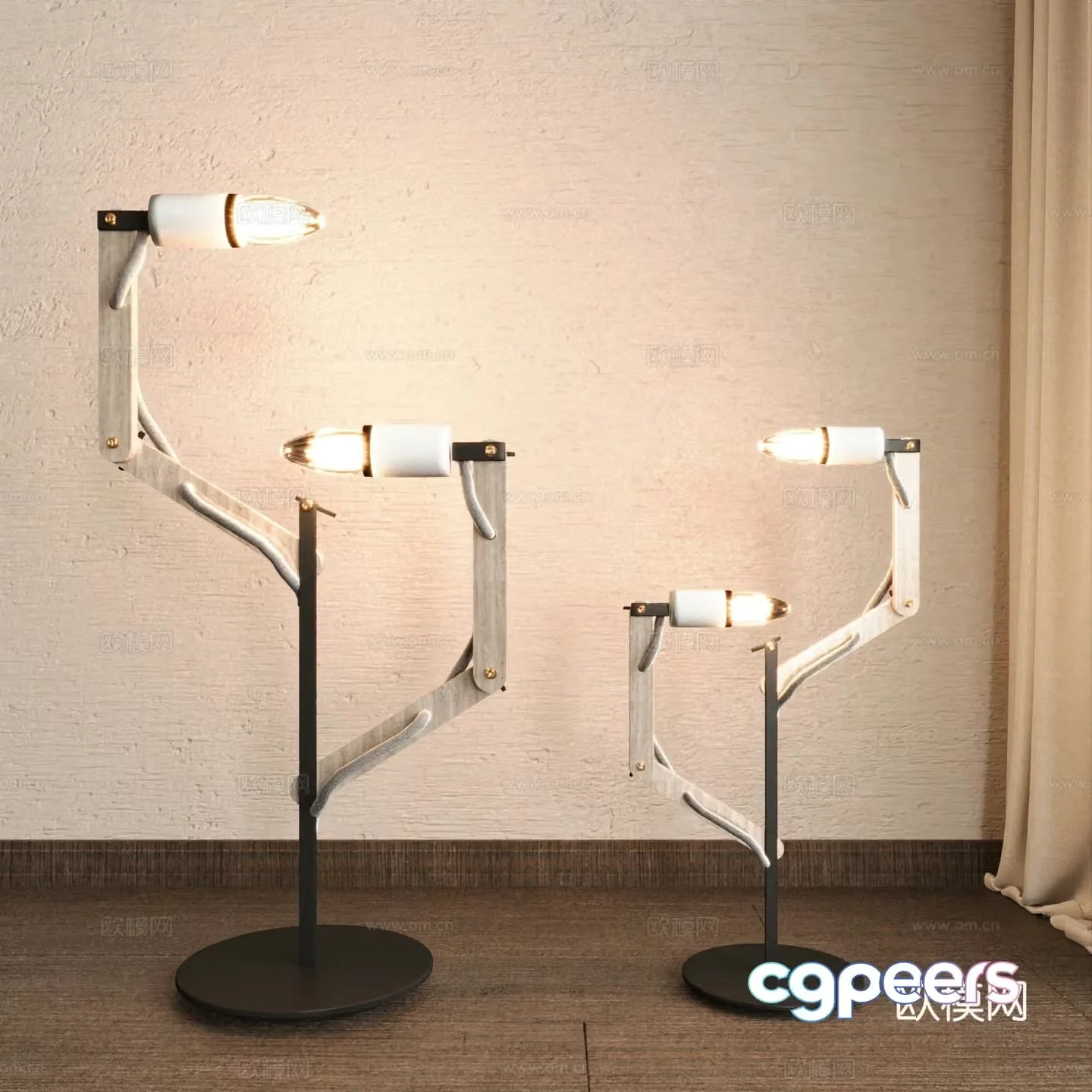 Modern simple floor lamp decorative lamp 3d model
