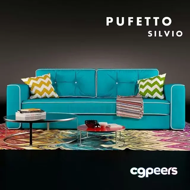 3ds Max Free – Pufetto Silvio sofa