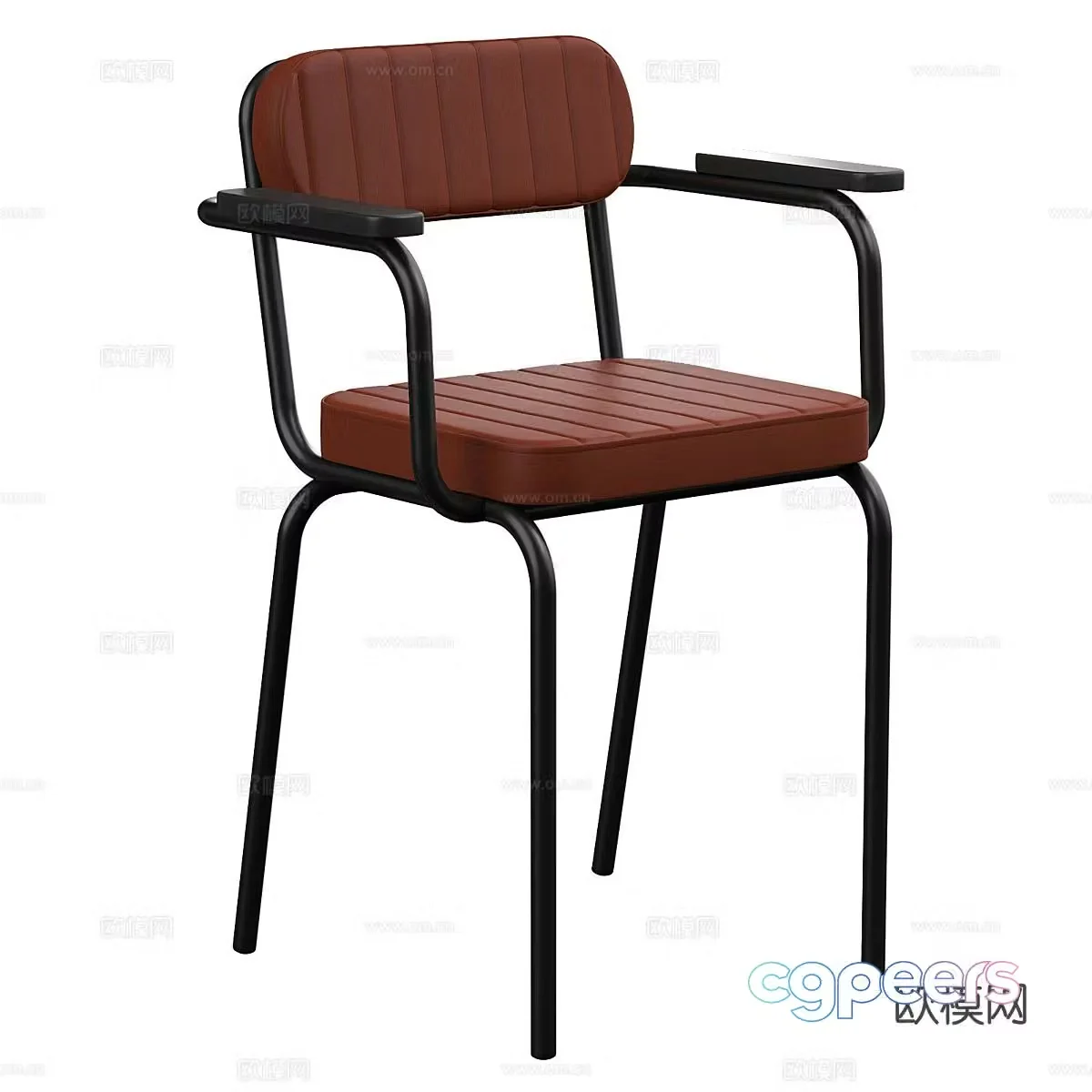Nordic chair dining chair 3d model