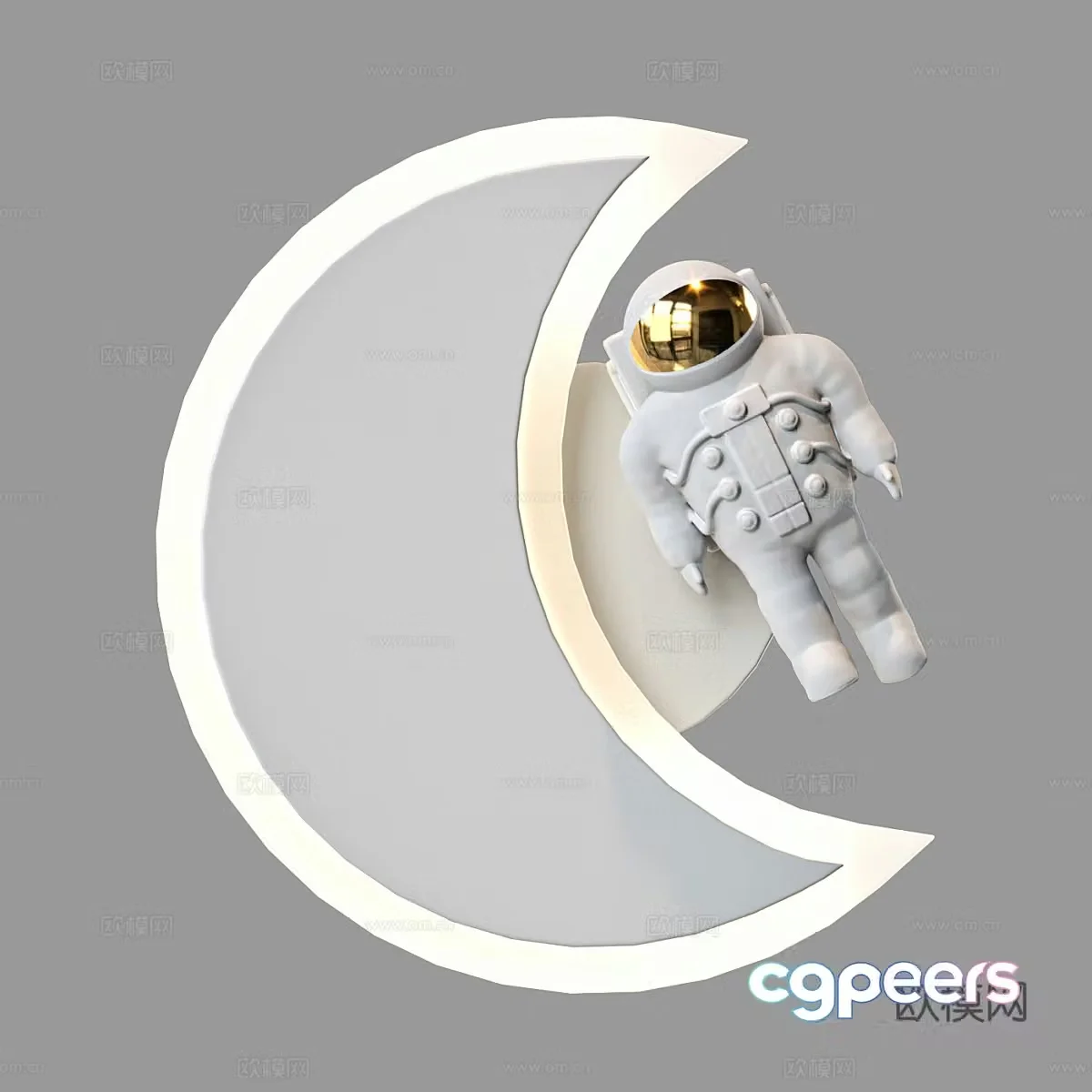 Modern simple wall lamp wall lamp simple wall lamp astronaut wall lamp children’s room wall lamp 3d model