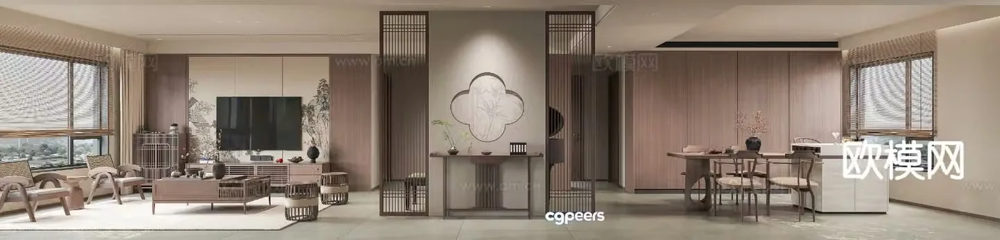 New Chinese restaurant 3D model