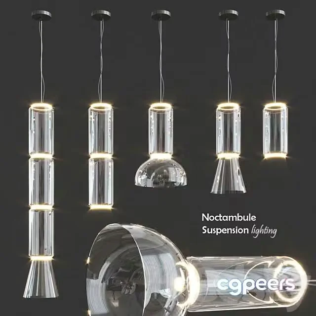 3ds Max Free – Noctambule Suspension Flos Lighting