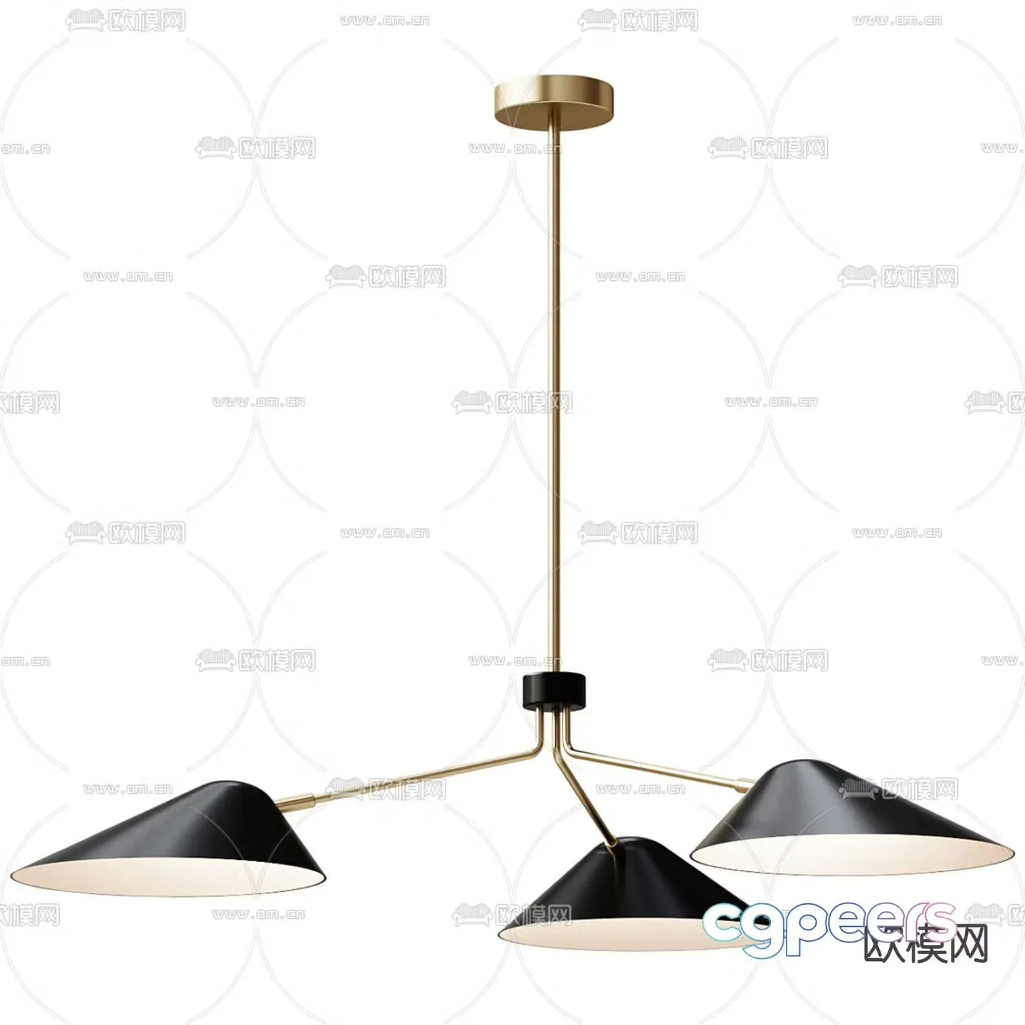 Chandelier Multi-head chandelier 3d model