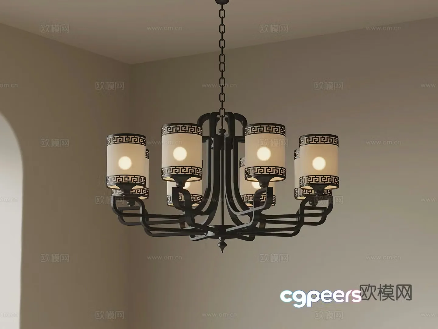 Chandelier French Chandelier 3D Model