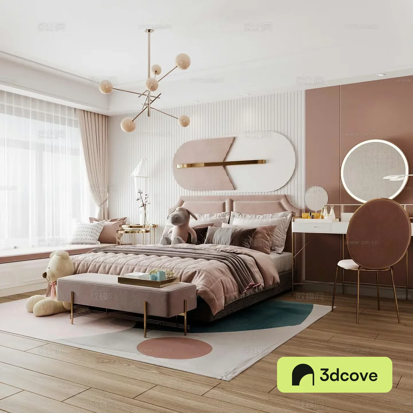 Modern children’s room girl’s room