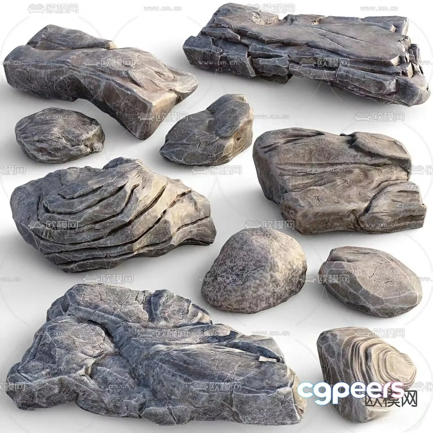 hard rock 3d model
