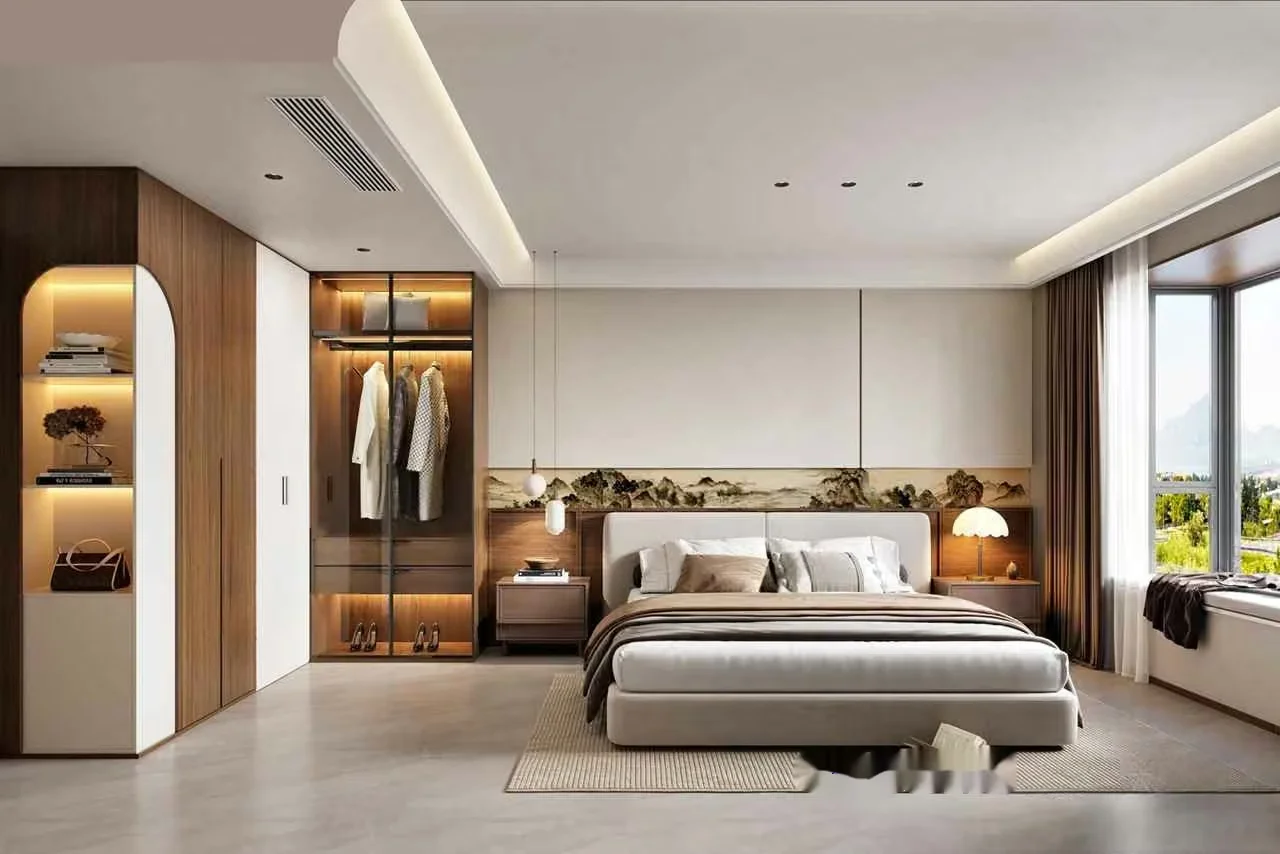 Modern Minimalist Bedroom 3D Model – 11747 – VRAY Render