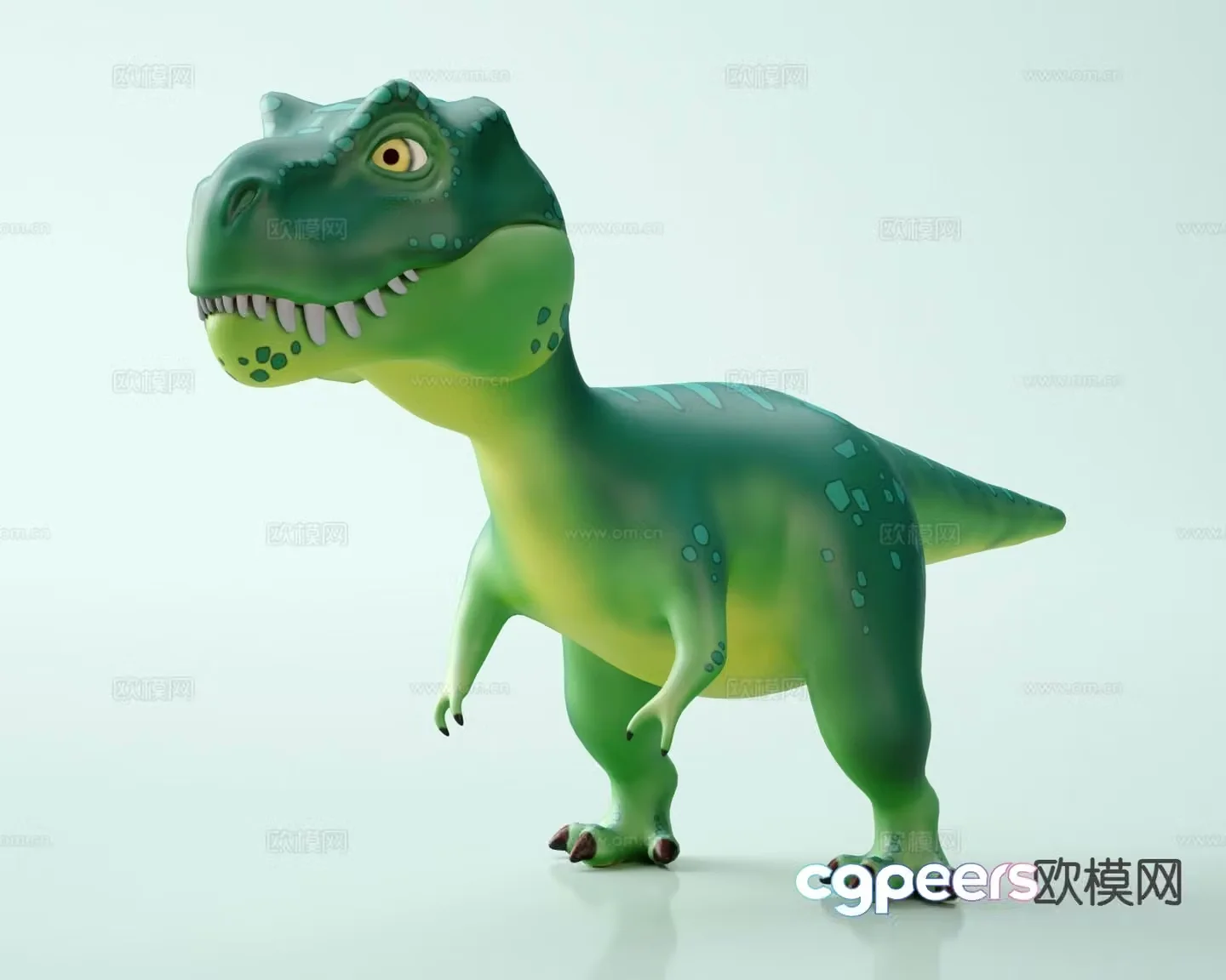 Dinosaur Tyrannosaurus rex small dinosaur Q version dinosaur dinosaur figure toy 3d model