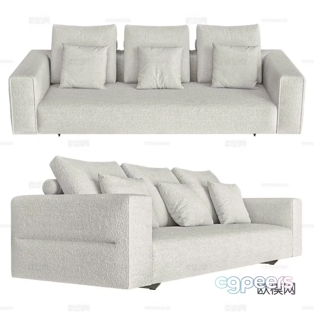 CasaDesÃºs three seater sofa 3d model