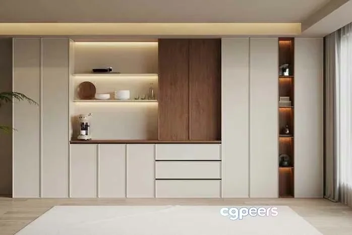 Modern Living Room 3D Model – 16721 – VRAY Render