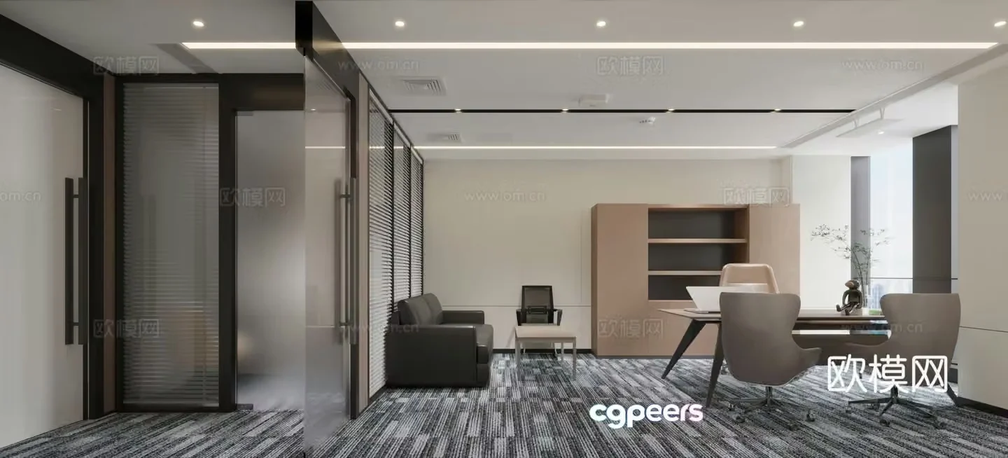 Modern Office General Manager Office 3D Model