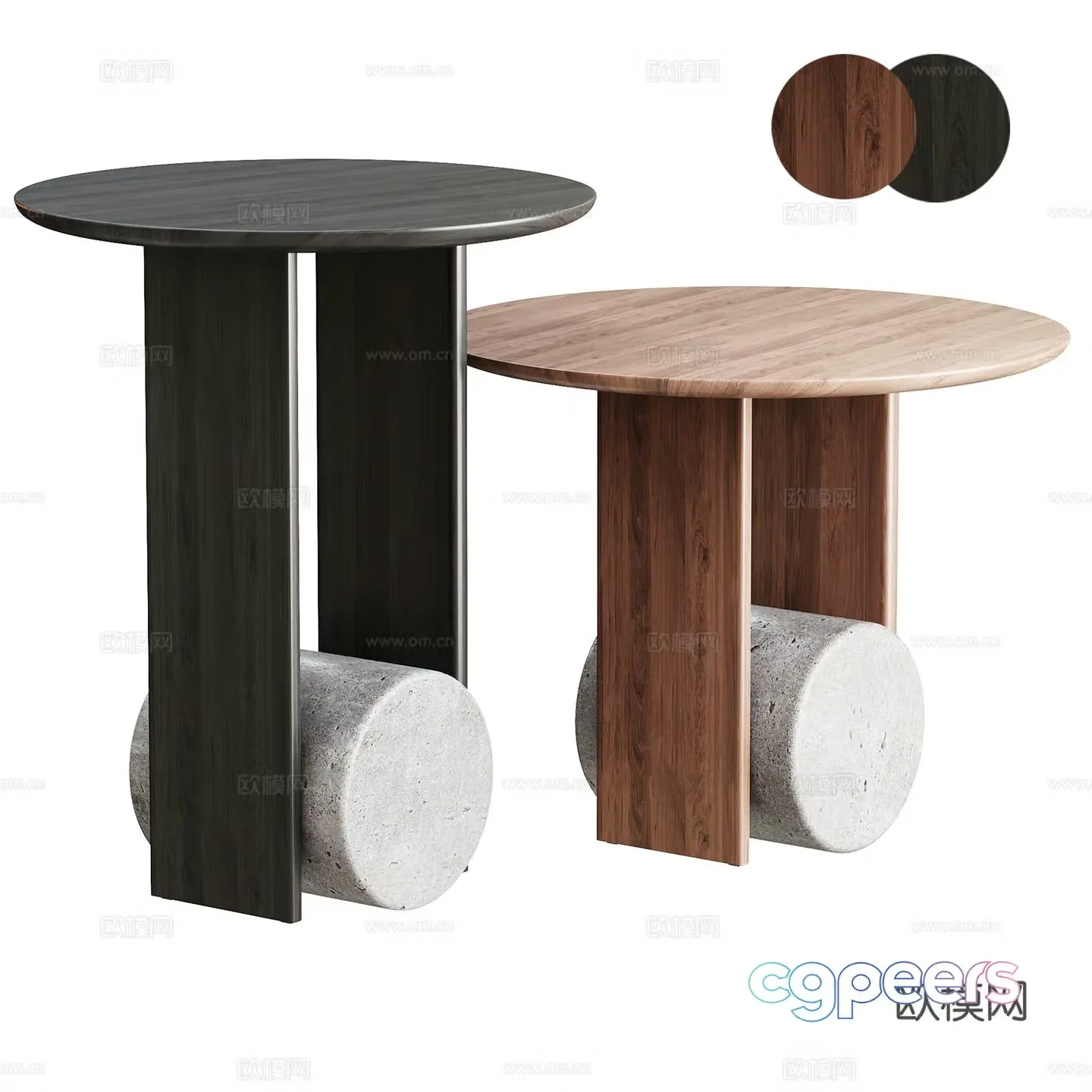 Modern living room sofa corner table side table 3D model
