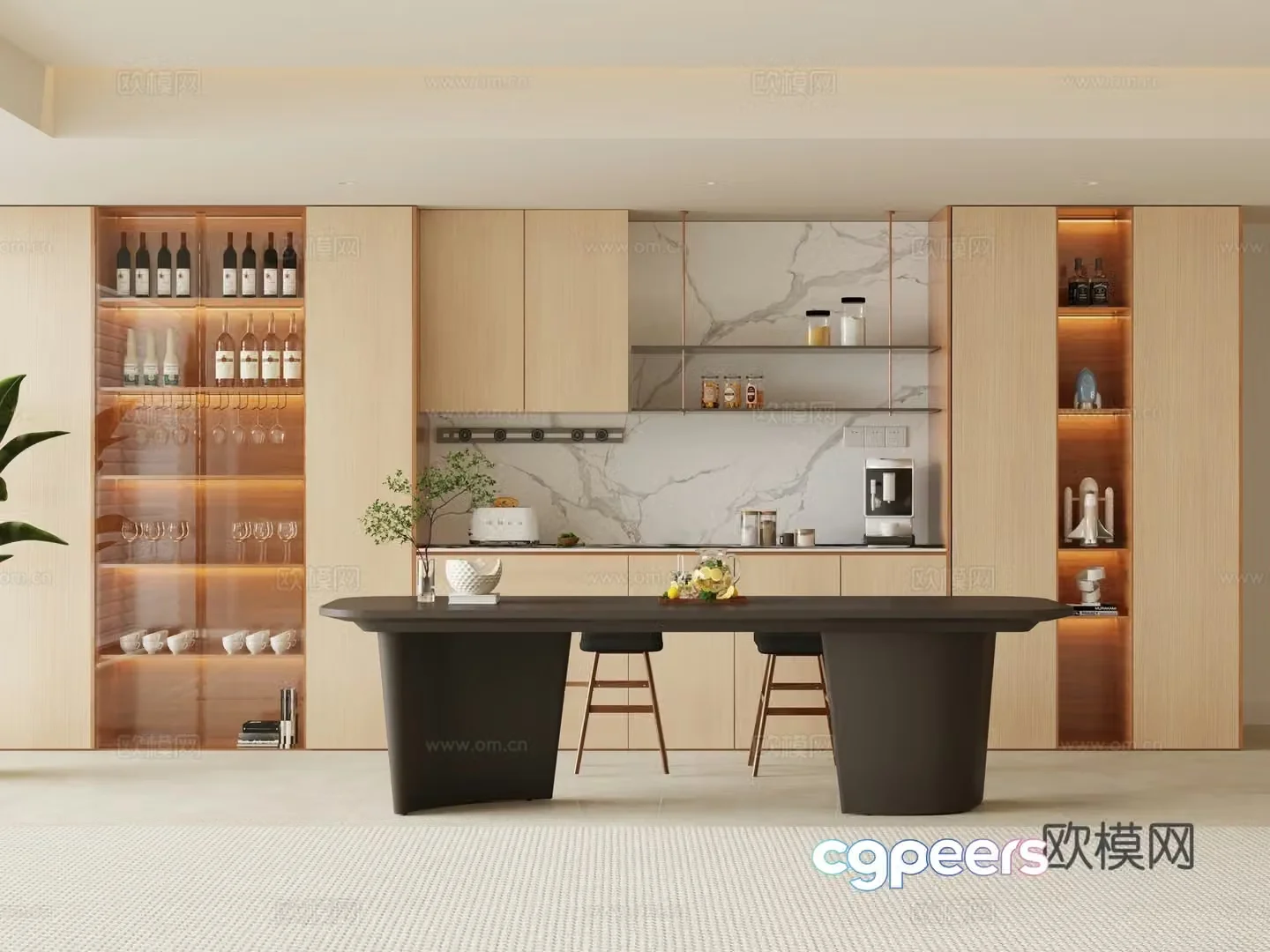 Modern sideboard 3D model