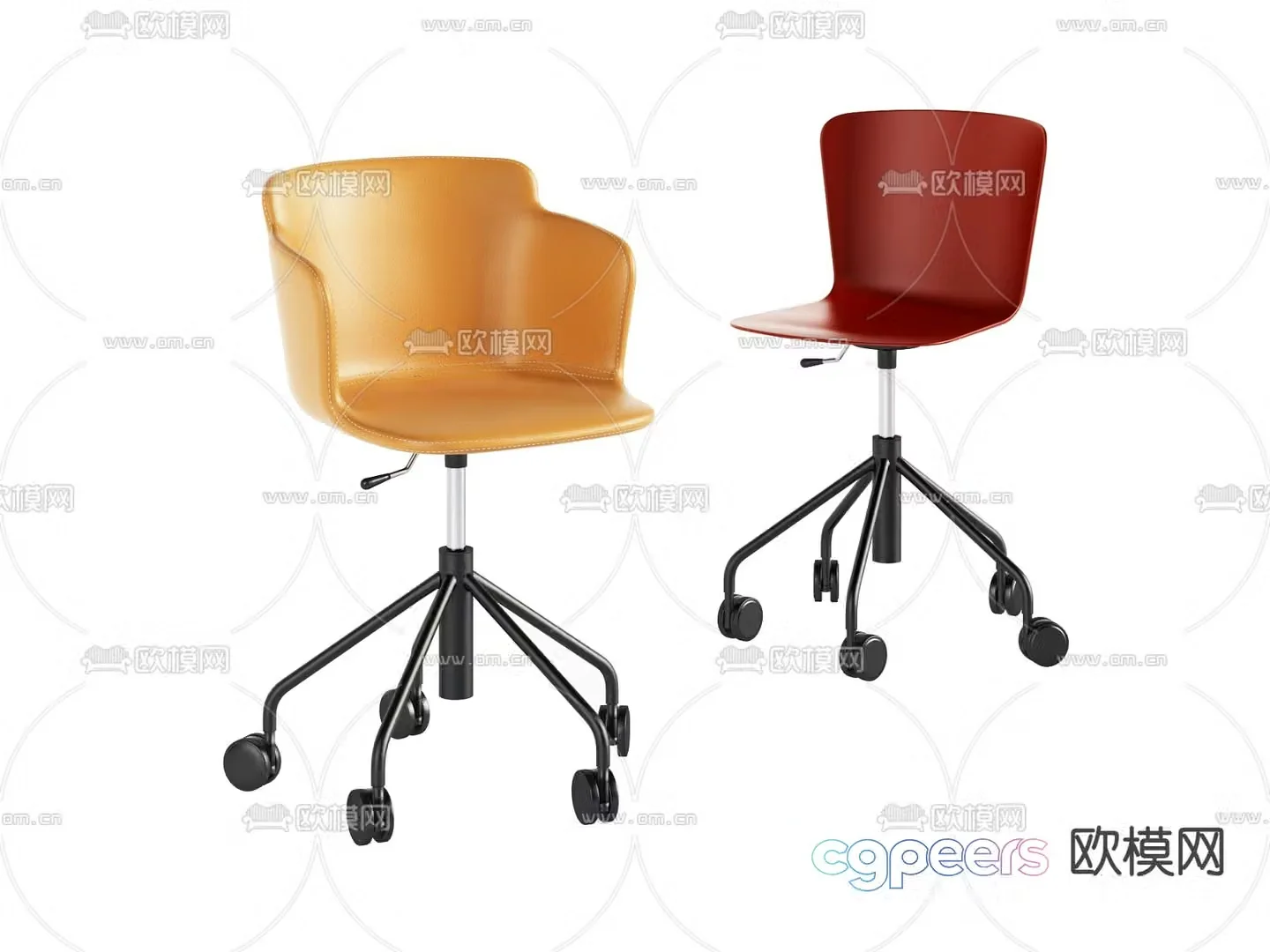 Office chair conference chair swivel chair 3d model