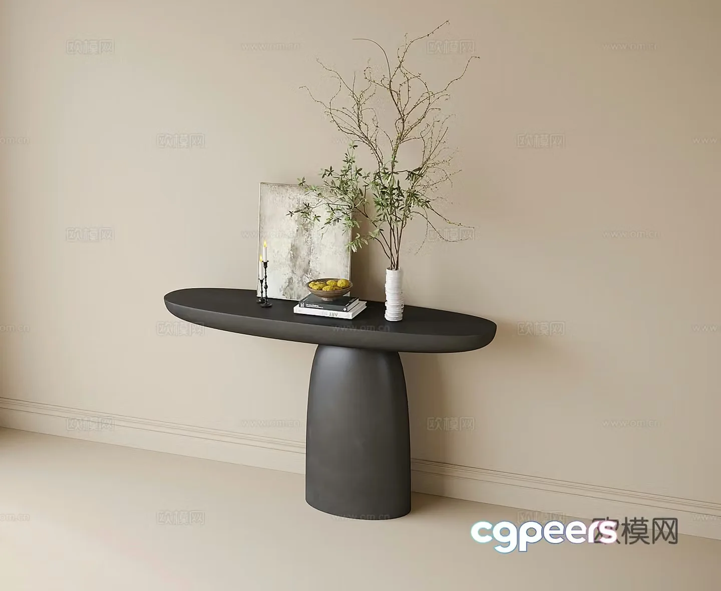 Modern end viewing platform 3D model