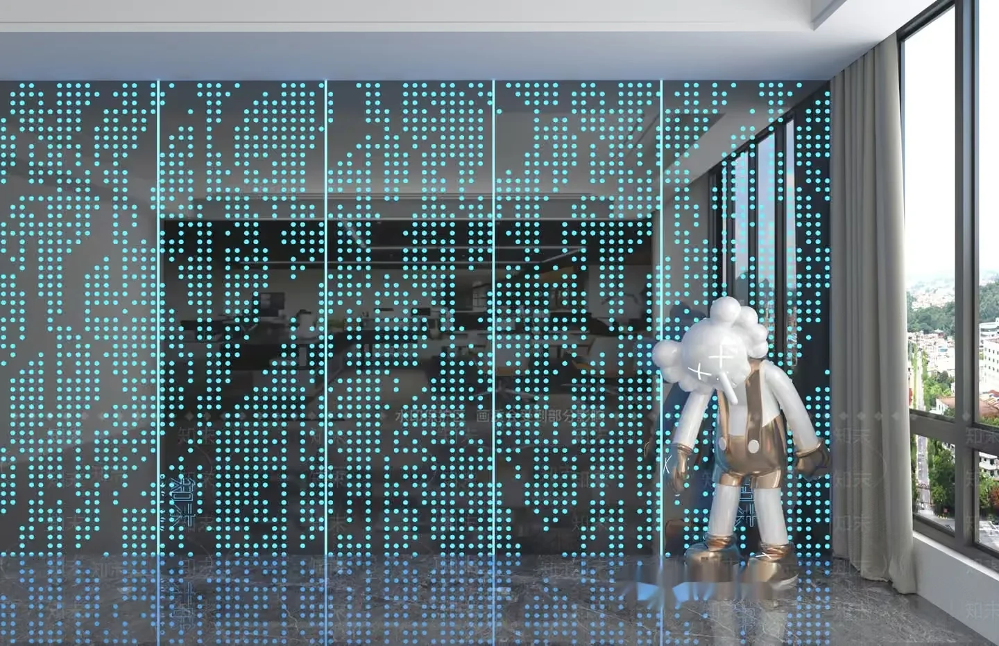 Modern Art Installation 3D Model – 21680 – VRAY Render