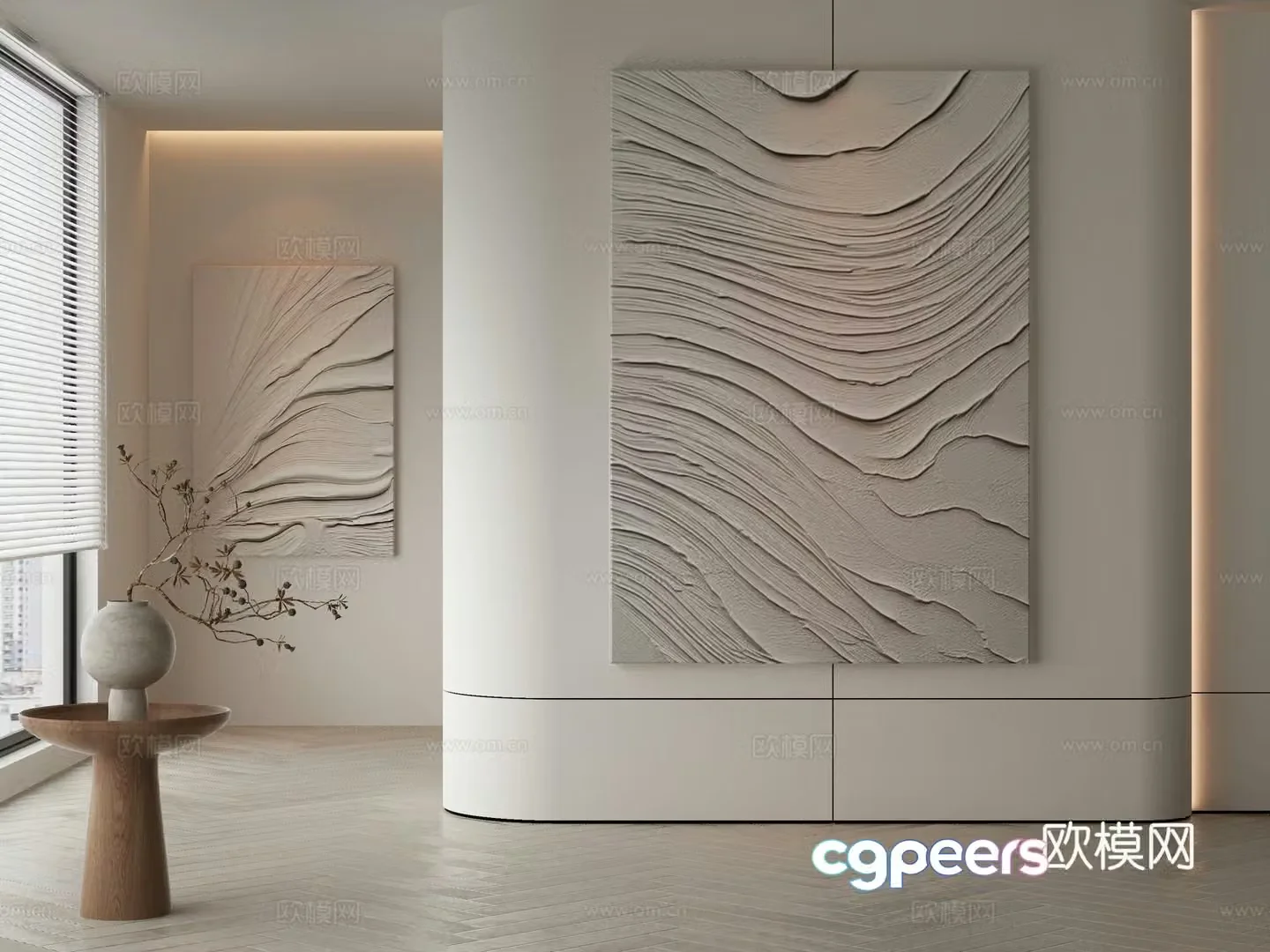 Modern decorative painting 3d model