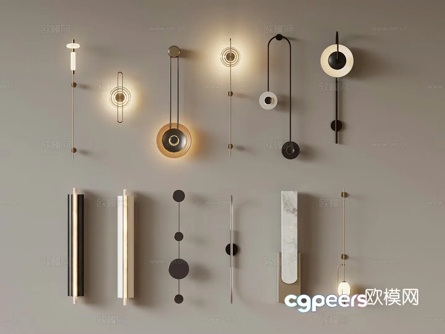 Modern wall lamp 3d model