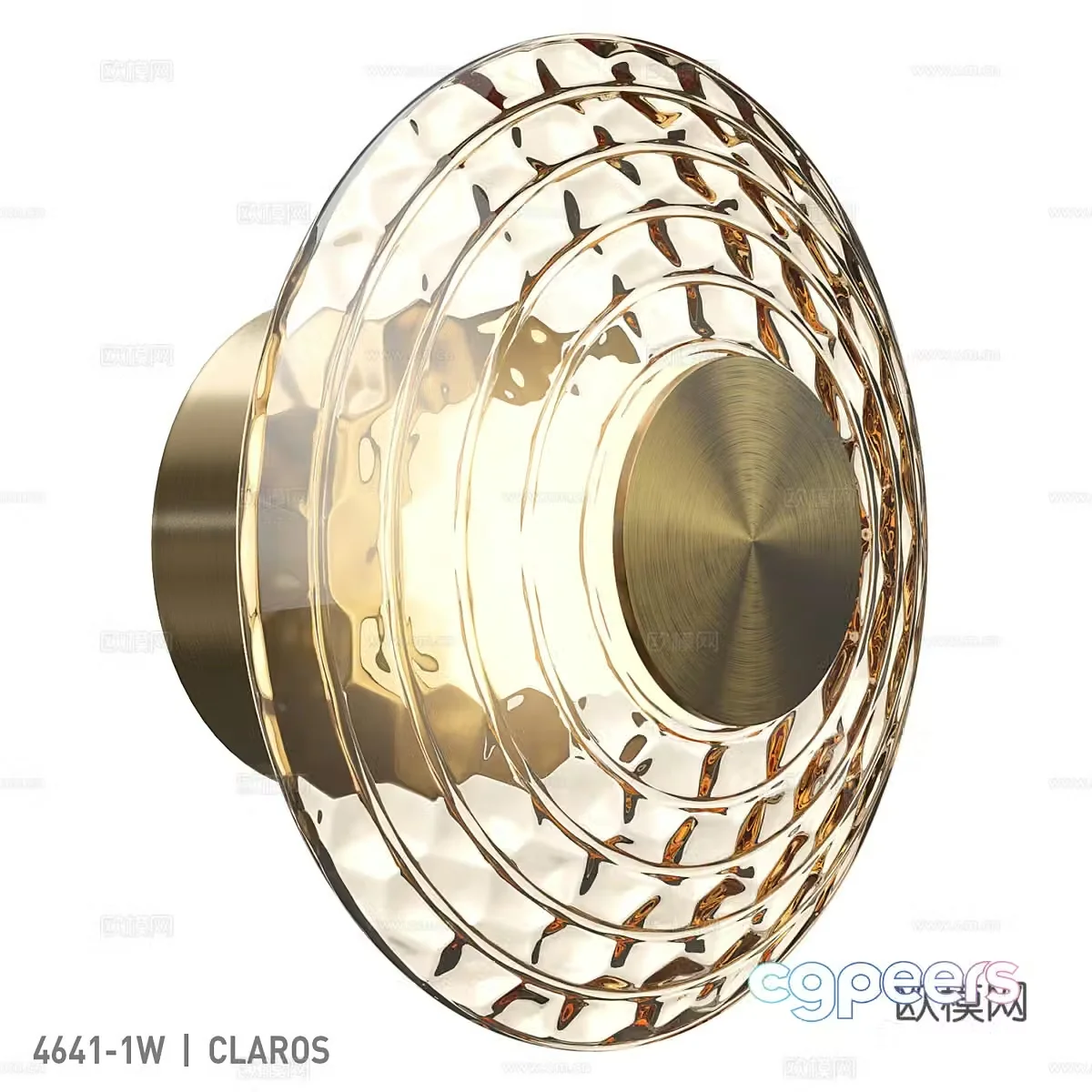 Modern wall decoration round wall lamp 3d model