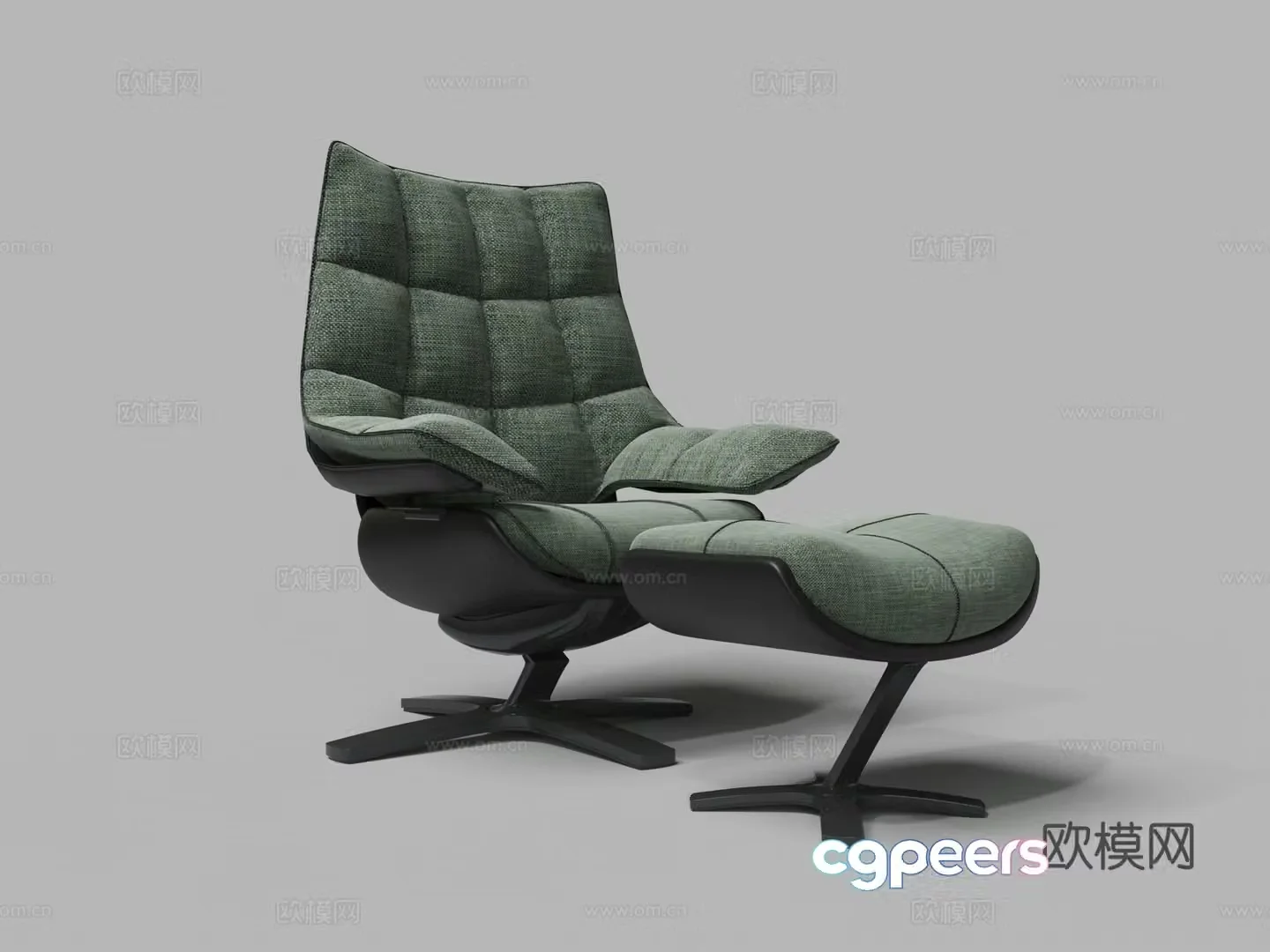 Modern single sofa lounge chair leisure chair 3d model