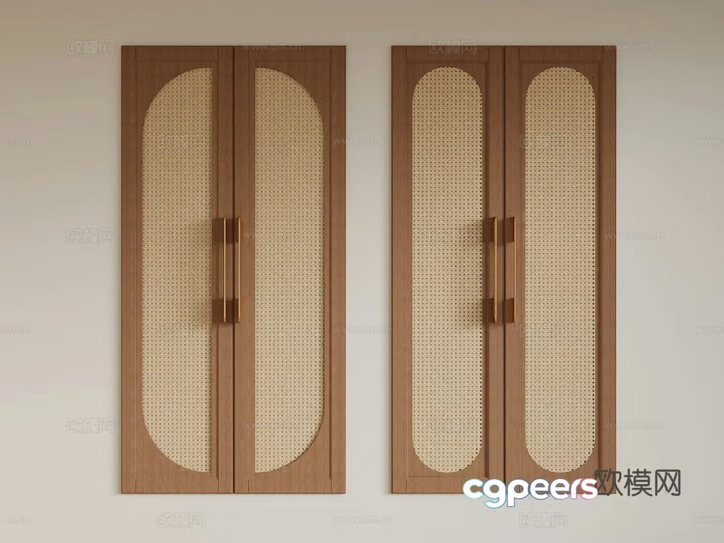 Wasabi Fengkou Door Door Panel Handle 3D Model