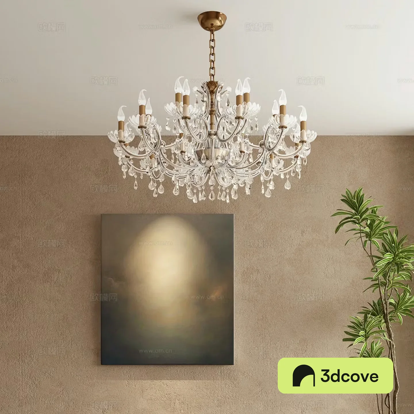 French crystal lamp candlestick lamp