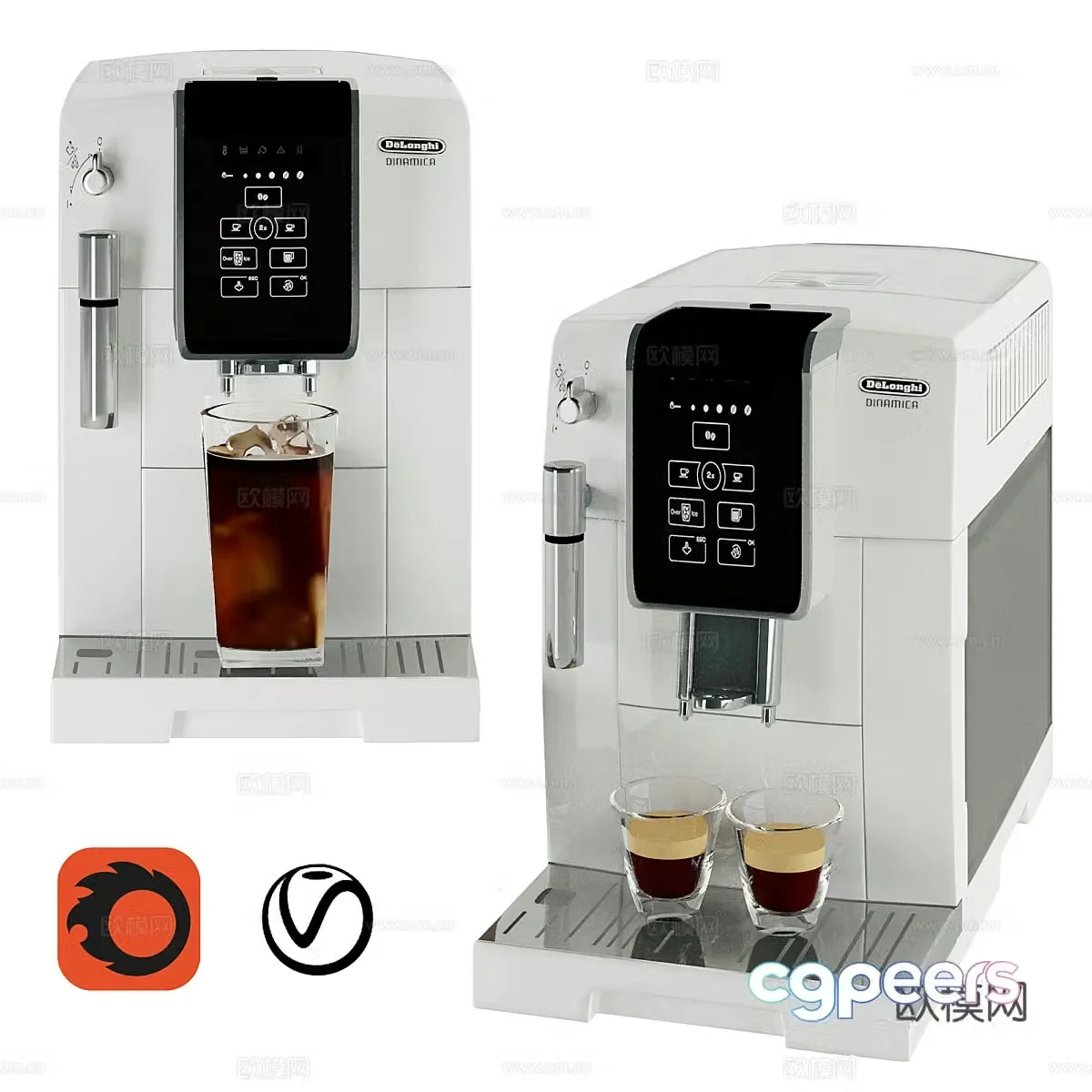 Coffee machine Beverage machine Direct drinker 3D model