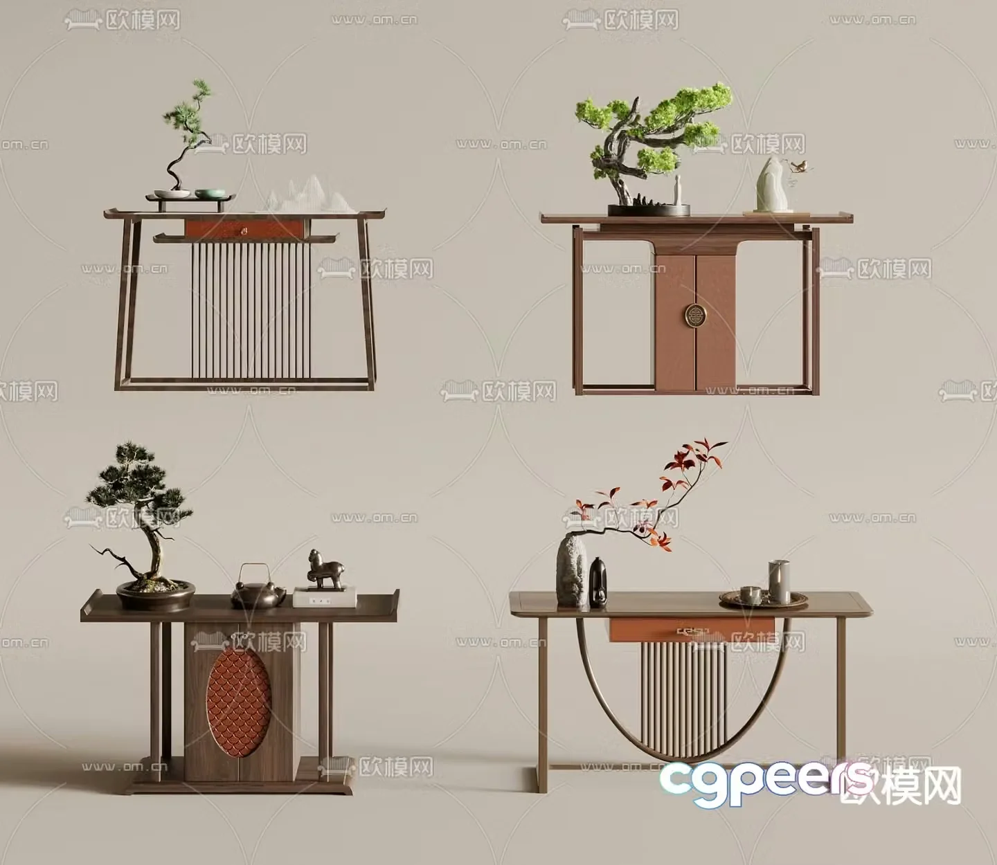 New Chinese-style Duanjingdai 3D model