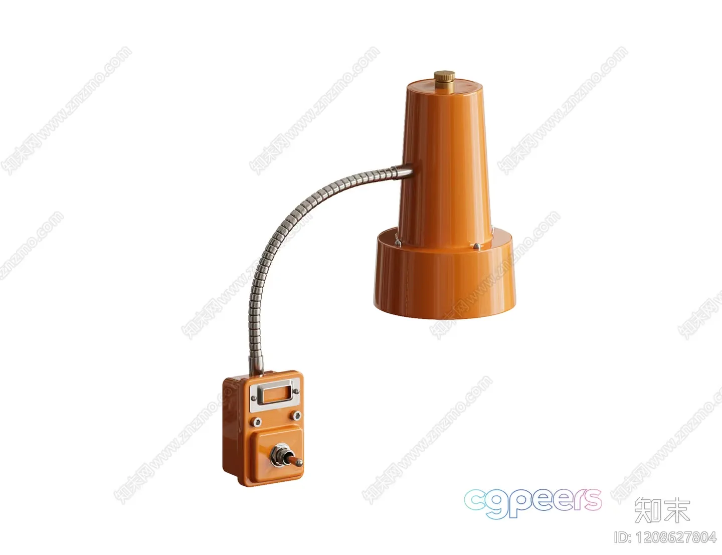 Gold Light Fixture 3D Model – 11914 – VRAY Render