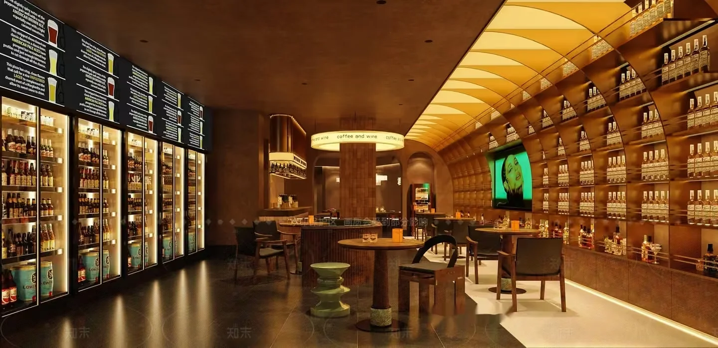 Modern Bar Area 3D Model – 4813 – CORONA Render