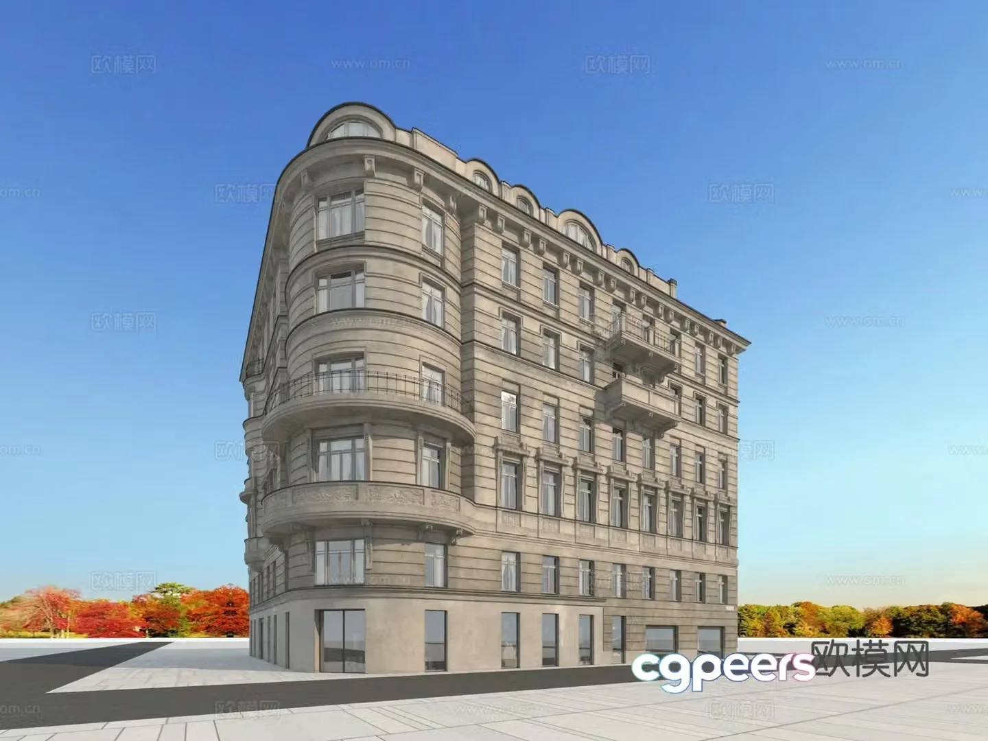 Building building exterior 3d model