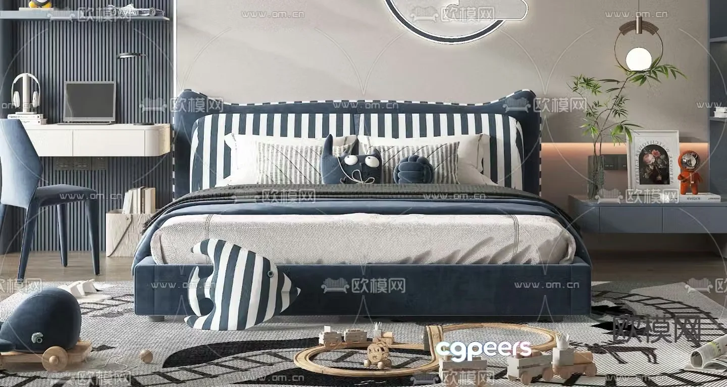 children’s bed child’s bed 3d model