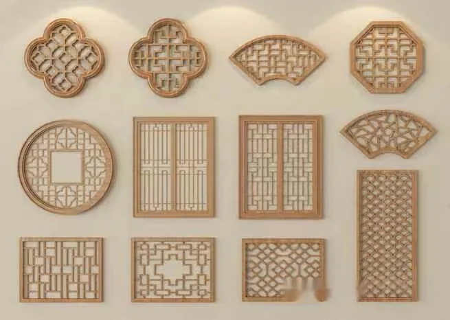 Asian-Inspired Wall Decor 3D Model – 16272 – VRAY Render