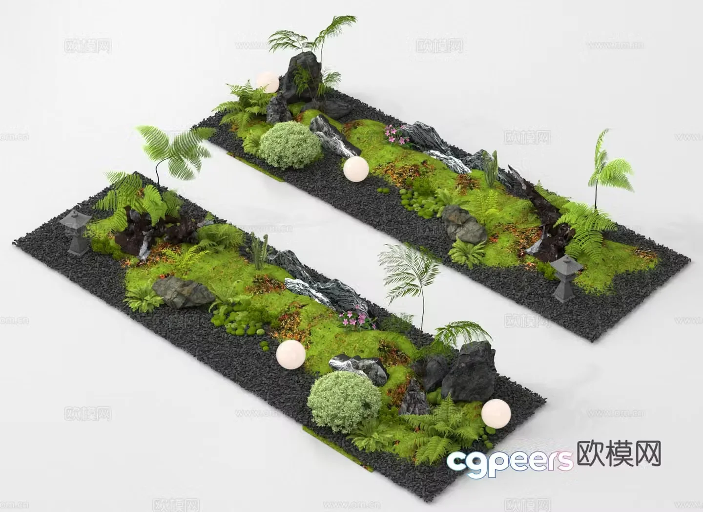 Plant Landscape Sketch Garden Sketch 3D Model