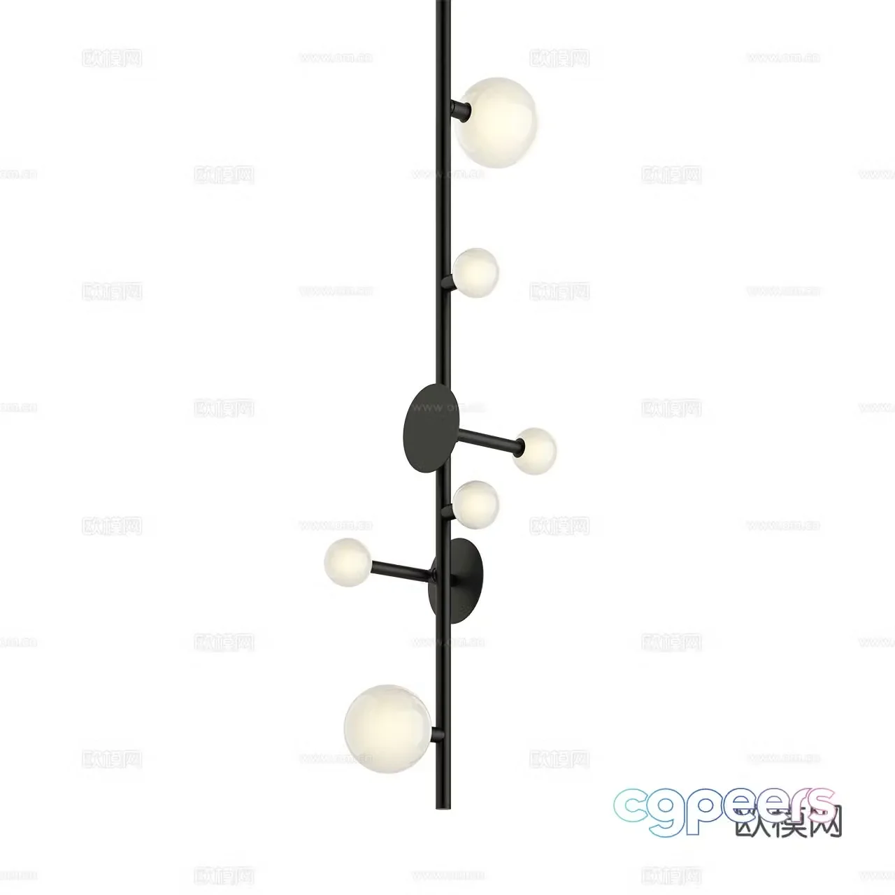 Rakumba modern chandelier minimalist chandelier multi-head chandelier simple chandelier 3d model
