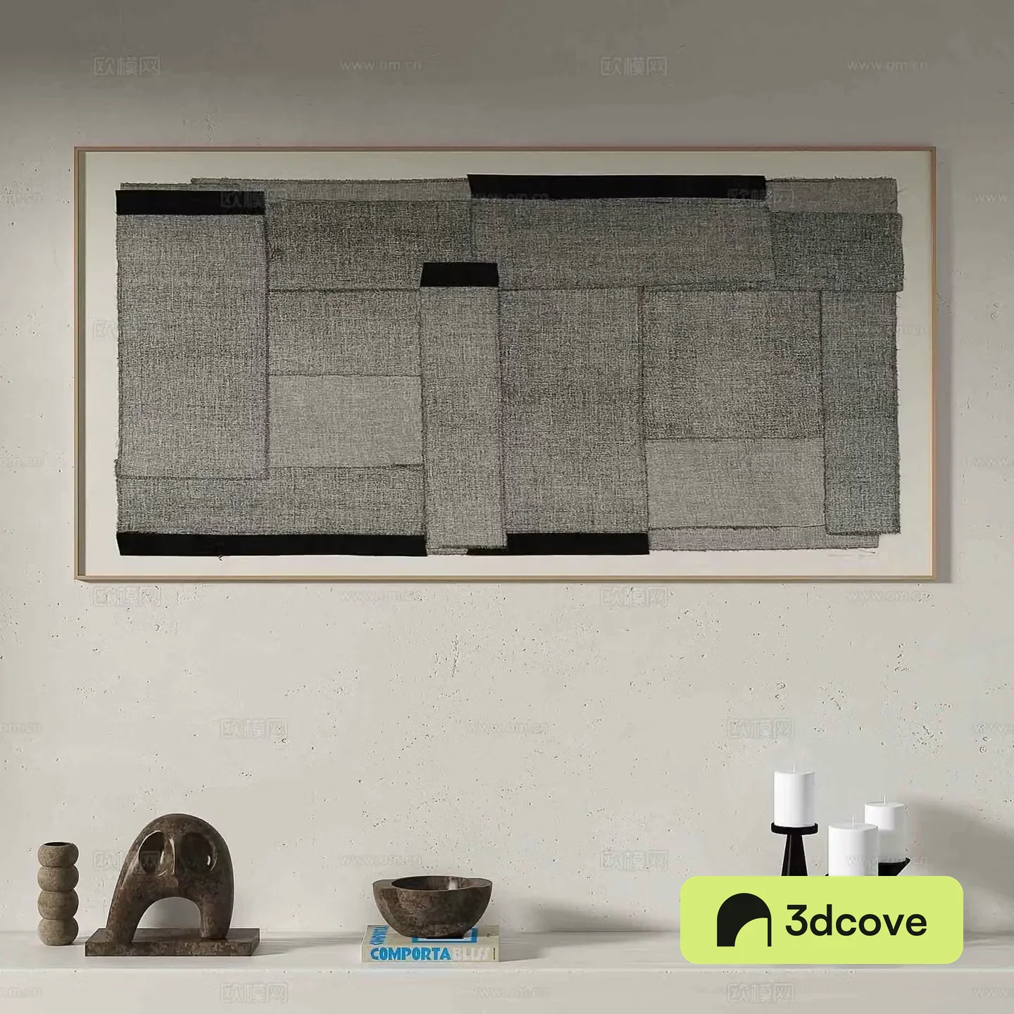 Modern texture painting decorative painting