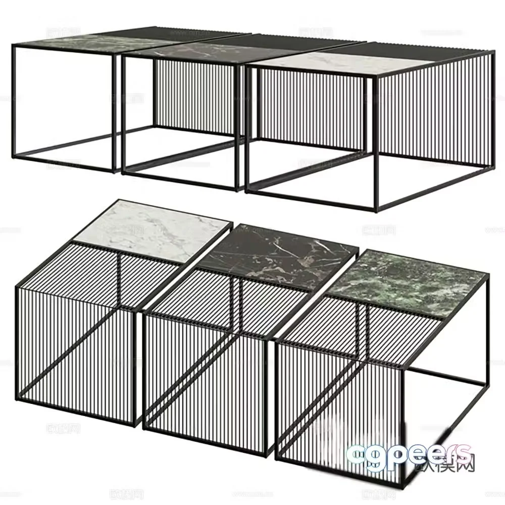 Table table coffee table coffee table combination 3D model