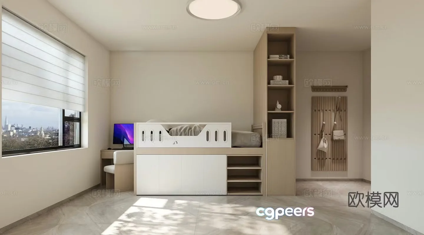 Modern dormitory Student dormitory Staff dormitory 3D model