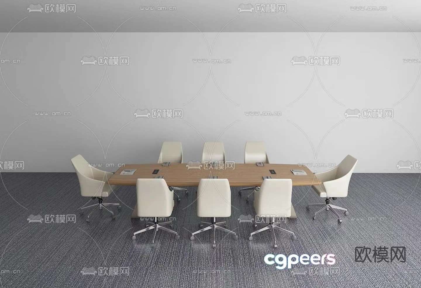 Conference tables and chairs conference table 3d model