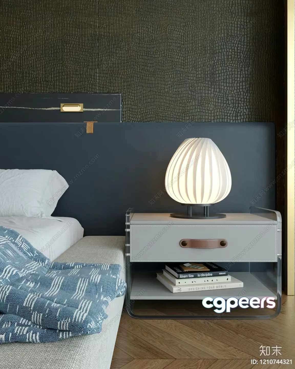 Cozy Bedroom 3D Model – 4433 – VRAY Render