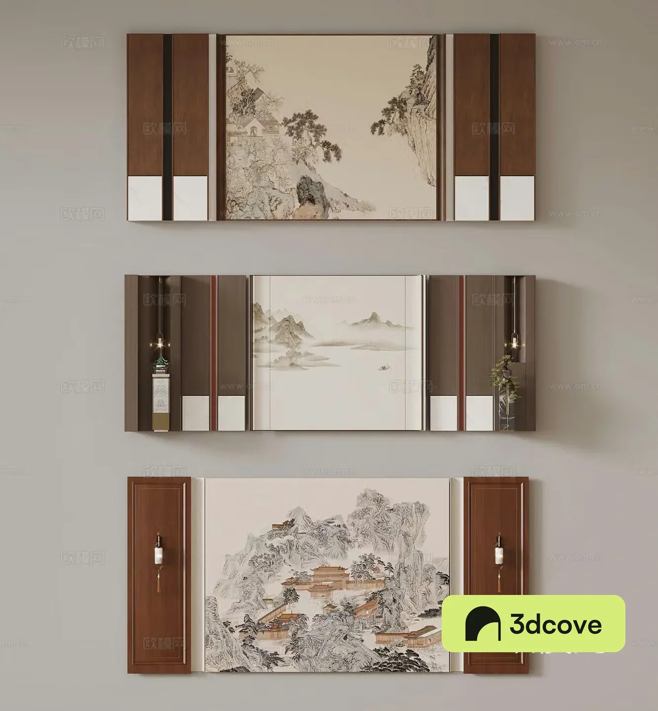 New Chinese style background wall
