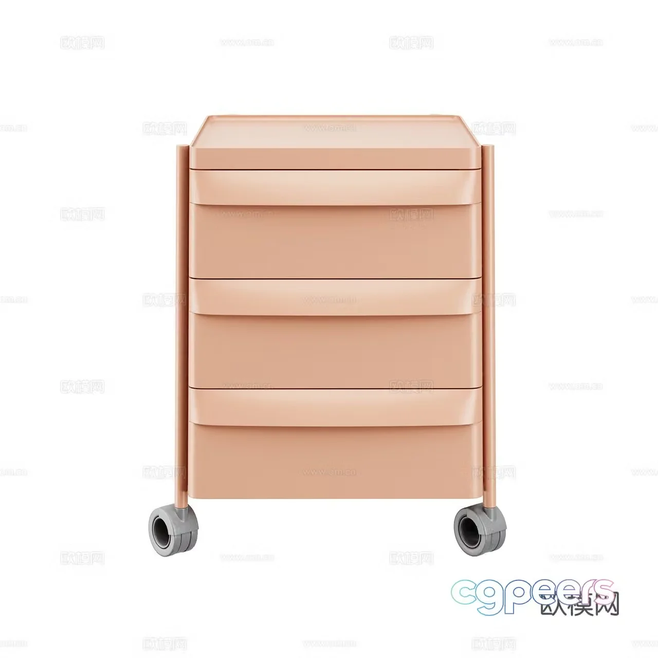 Pedrali Modern Stationery Cabinet Office Cabinet Office Chest of Drawer Storage Cabinet 3D Model