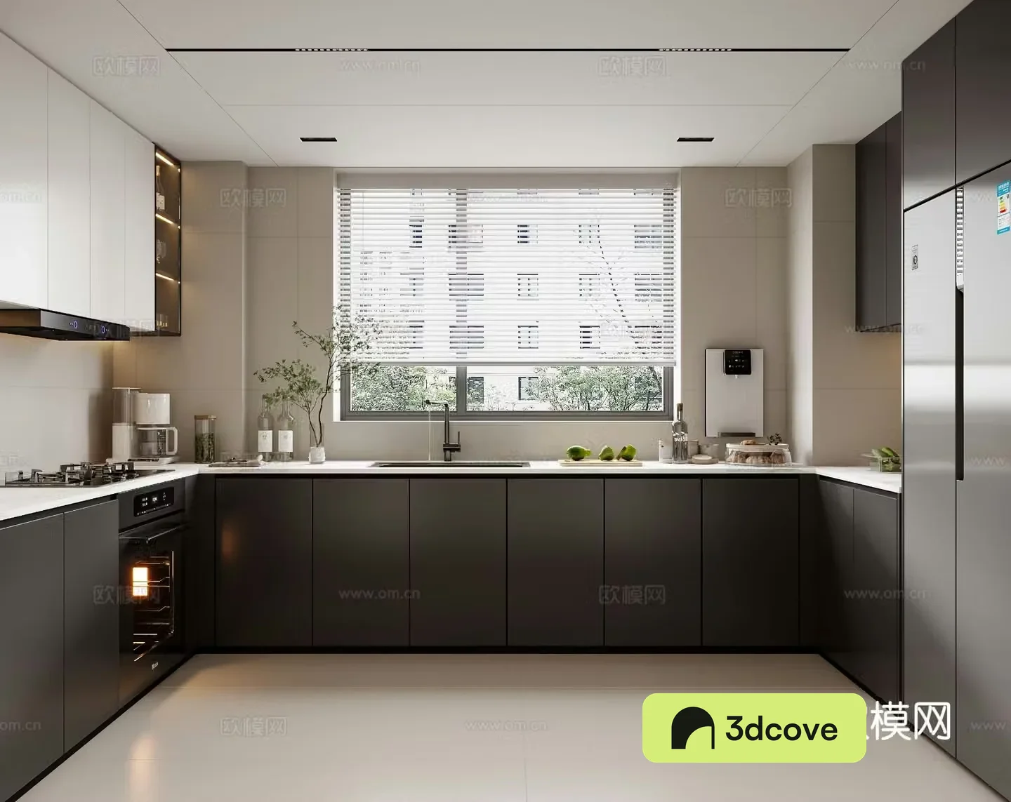 modern kitchen cabinet