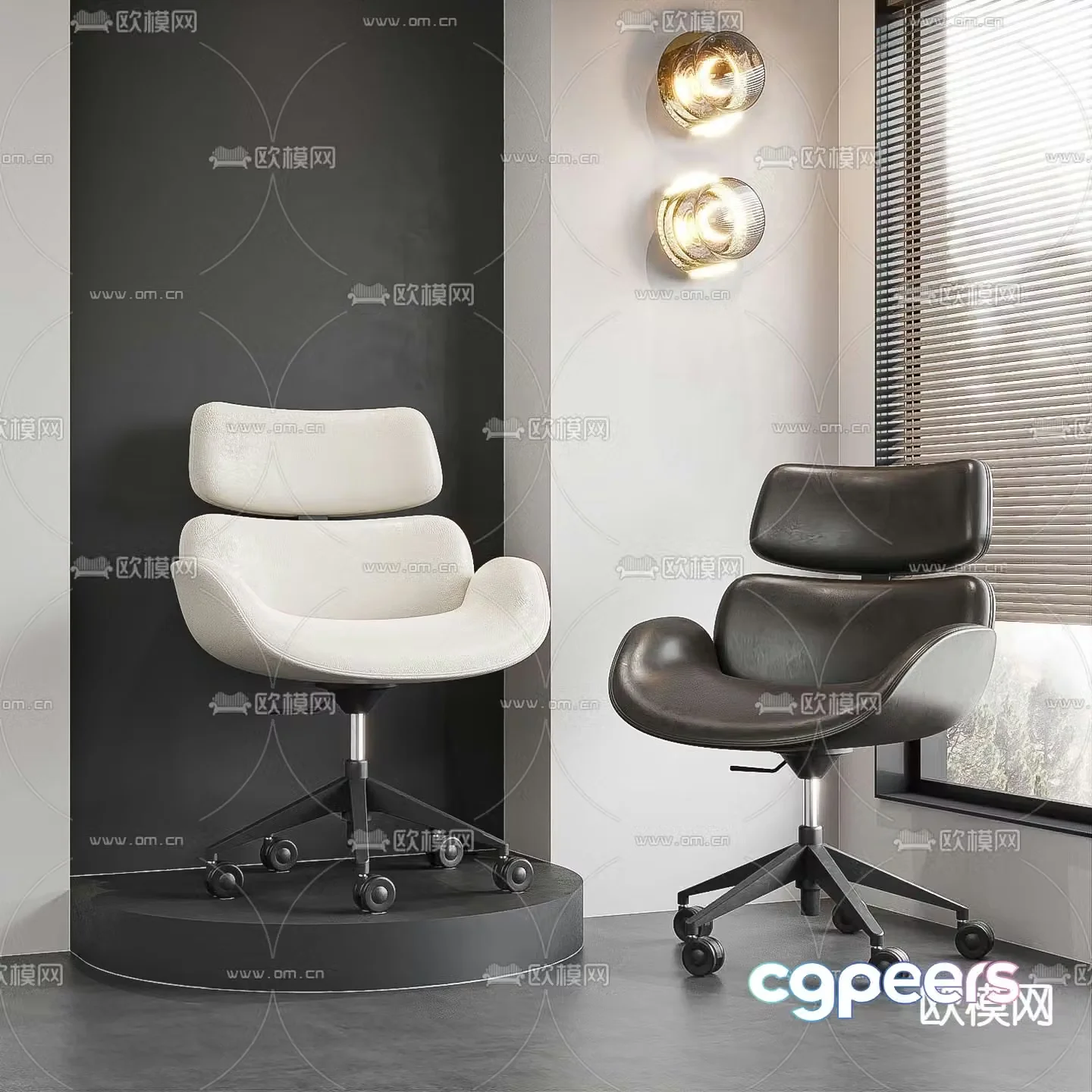 Office chair conference chair staff chair 3d model
