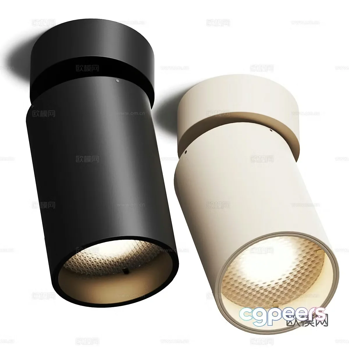 Modern Surface Installation Spotlight 3D Model