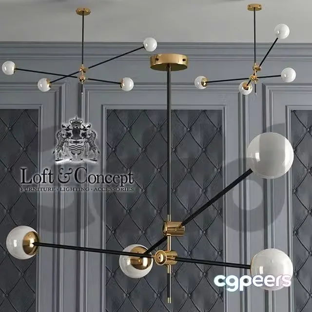 3ds Max Free – Chandelier Bullarum Si-4 Chandelier